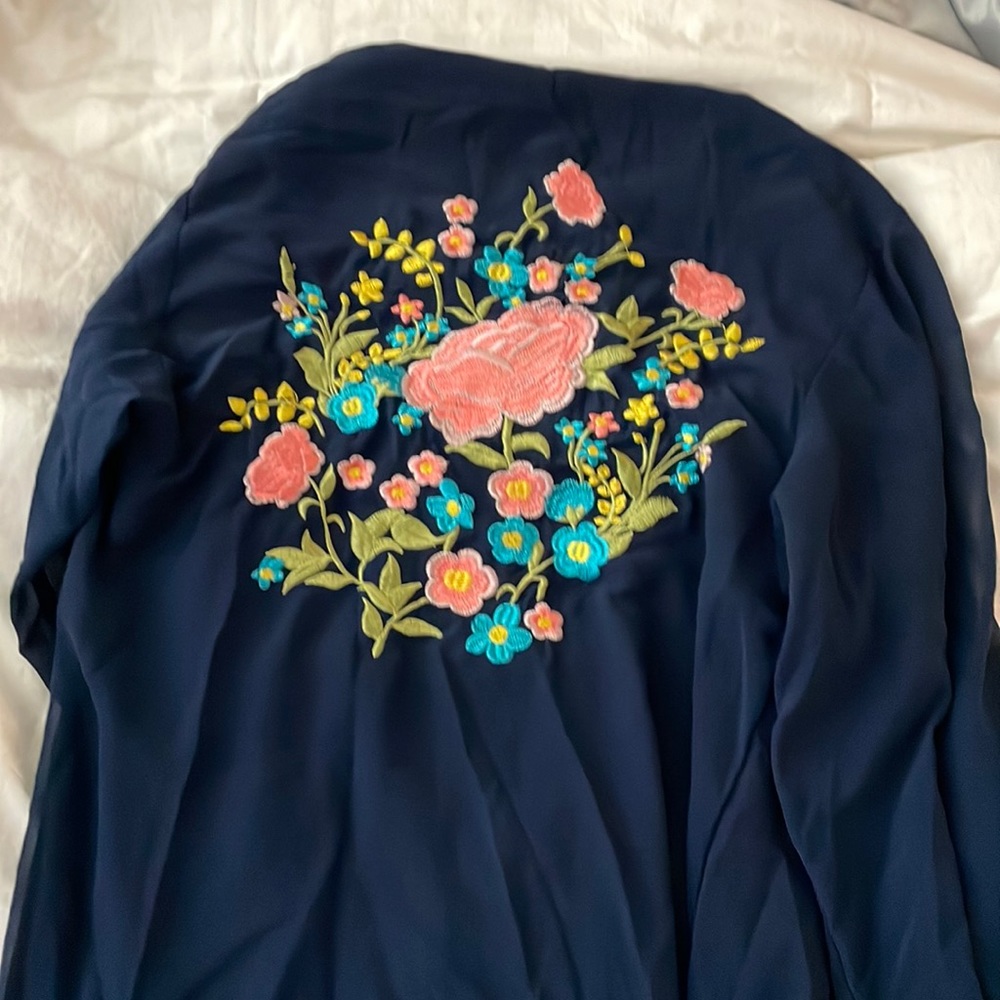 Navy blue Kimono